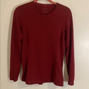 Patagonia Women's Capilene® Thermal Weight Crewneck Dark Red Sz XL